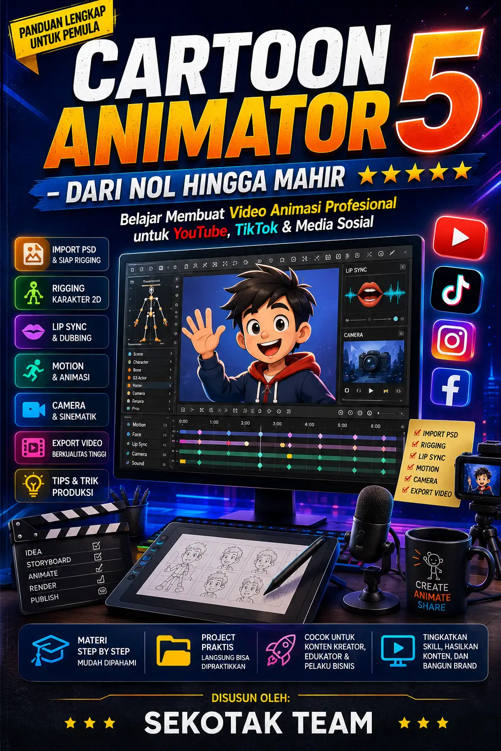 Cartoon Animator 5  Dari Nol Hingga Mahir
