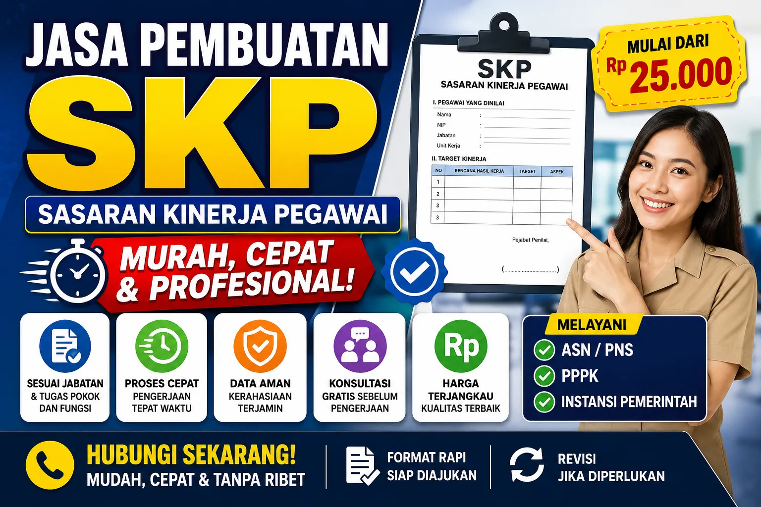 JASA PEMBUATAN SKP (Sasaran Kinerja Pegawai) MURAH & CEPAT