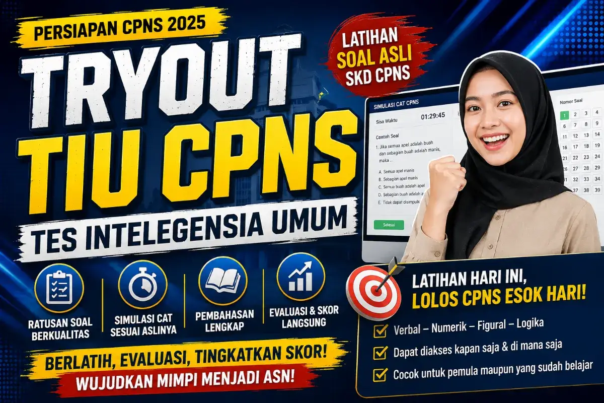 Tryout Tes Intelegensia Umum (TIU) Persiapan CPNS